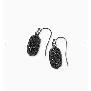 Kendra Scott 💛 Black Drusy Lee Earrings 🖤
